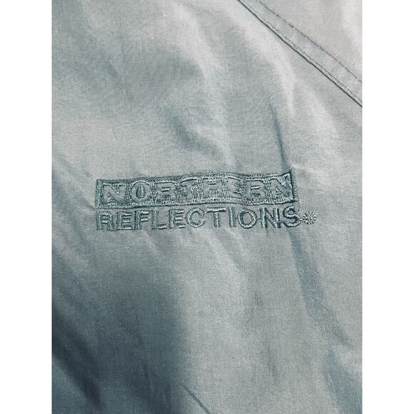 Northern Reflections Women S Dark Teal Plaid Lining Heavy Jacket Zip Up - Picture 3 of 8